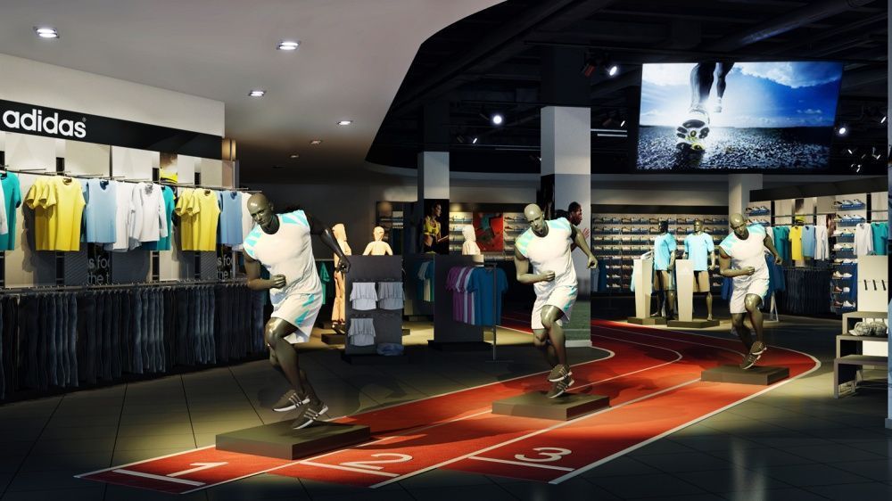 Adidas превратит магазины в стадионы