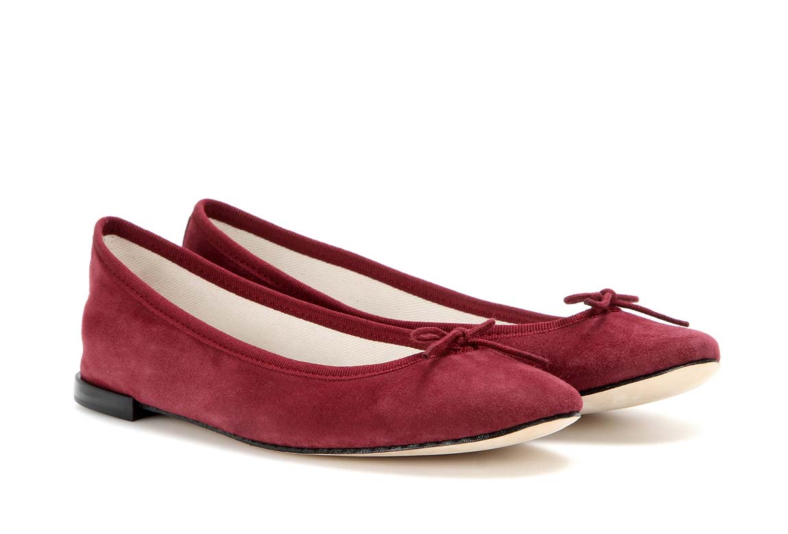 A pair of ballet shoes by the French shoe brand Repetto