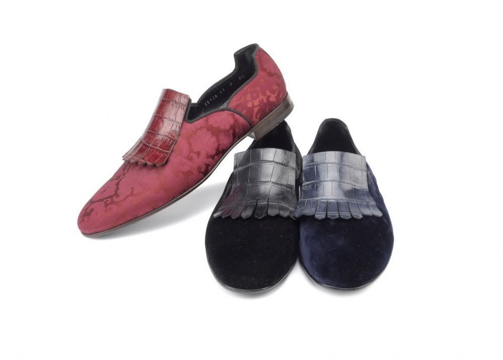 Santoni baroque slippers from the new autumn collection