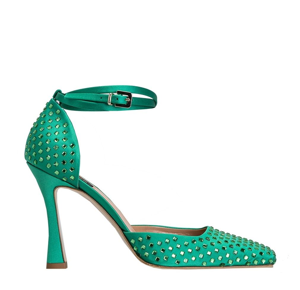 In the Pinko collection - rhinestones, sequins and faux fur