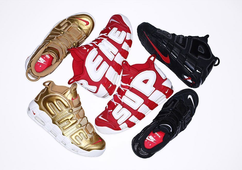 Supreme x Nike Air More Uptempo sneakers go on sale