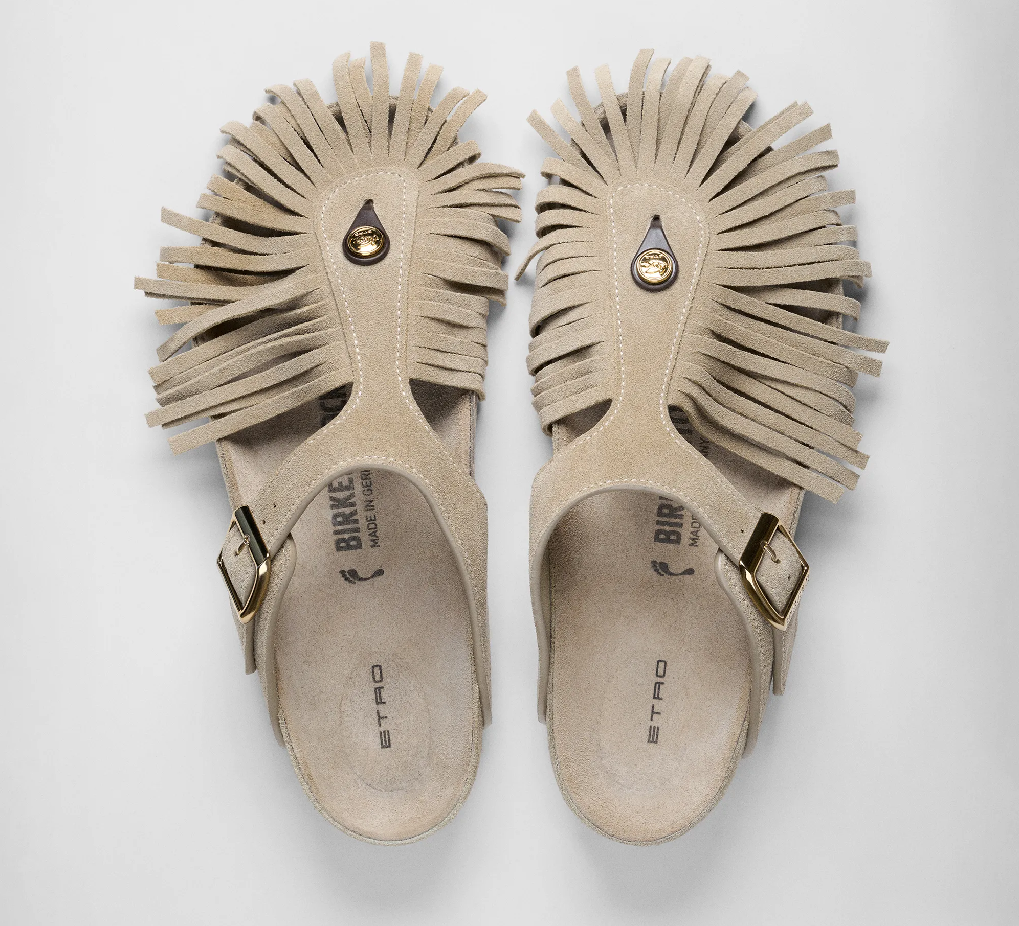 Первая часть коллаборации Birkenstock  x Etro выходит в продажу на следующей неделе