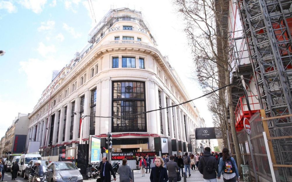 Parisian Galeries Lafayette department store opens a new flagship on the Champs Elysees