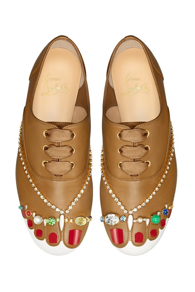 Brogues from Christian Louboutin's nude collection, spring'19