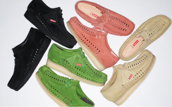 Supreme e Clarks Originals ridisegnano i mocassini Wallabee