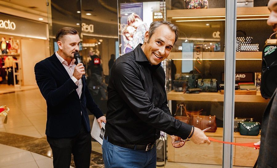 Pikard CEO Georg Picard at the opening of the Pikard Salon in Moscow