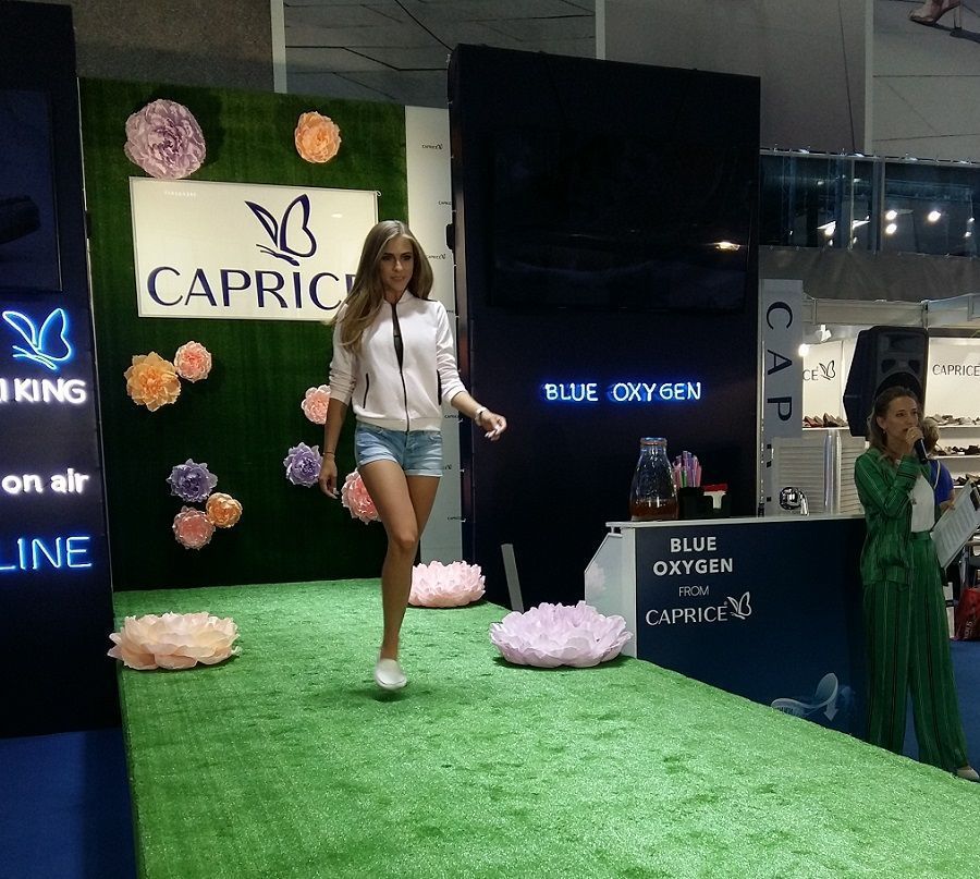 Caprice presented Blue Oxygen technology at Euro Shoes