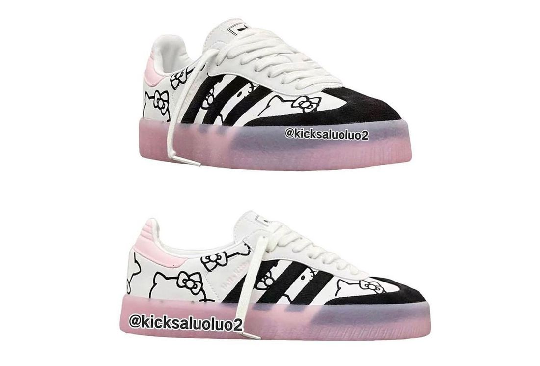 The first images of the new Adidas x Hello Kitty collaboration have appeared