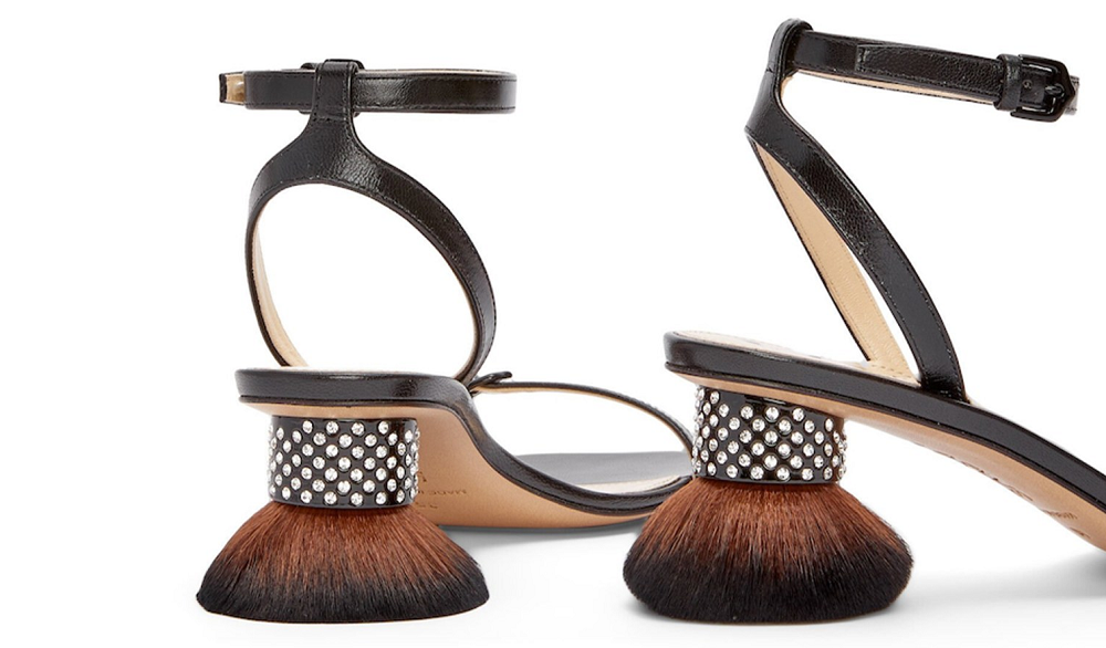 Loewe presented sandals with tassel heels