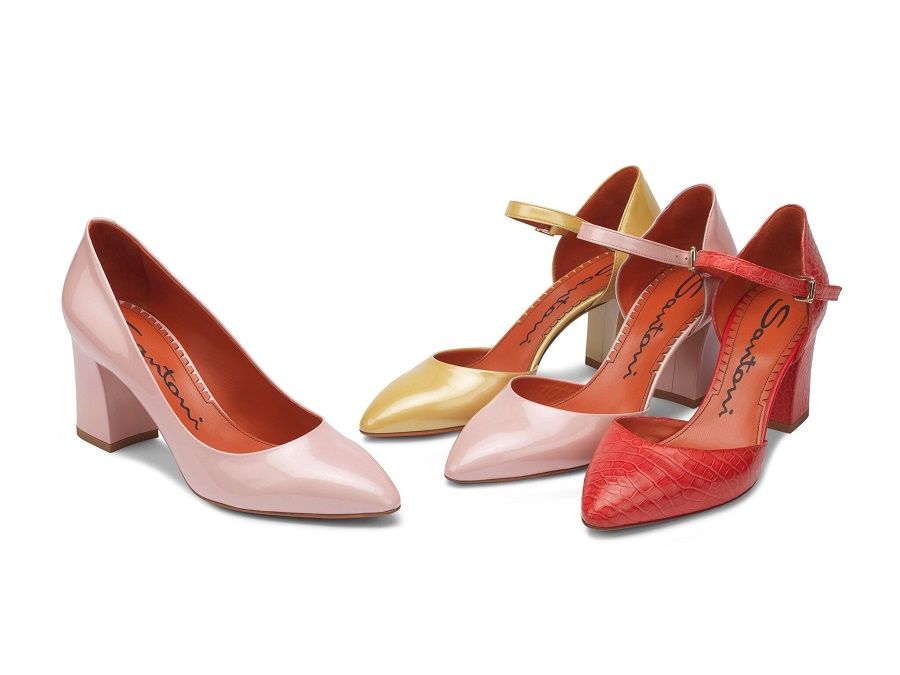 Delicate and vibrant colors in the Santoni spring-summer'18 women's collection