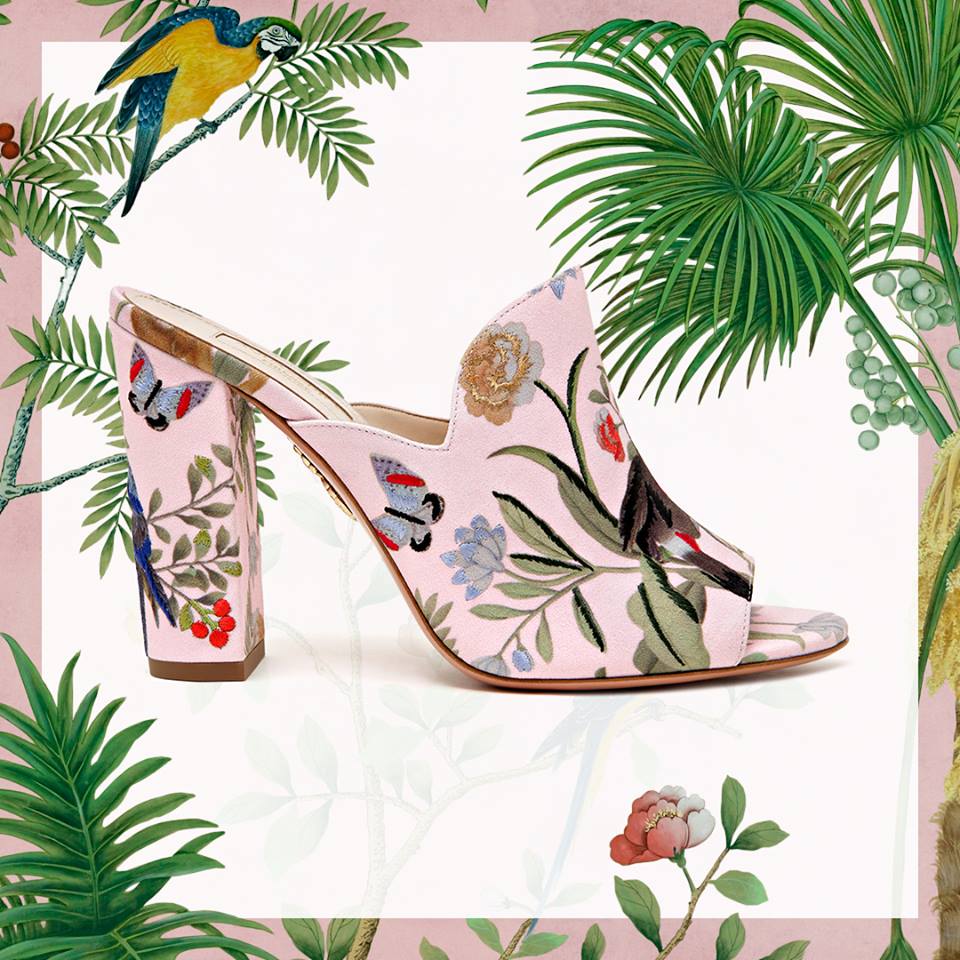 Aquazzura introduced capsule collection of shoes with Chinese embroidery