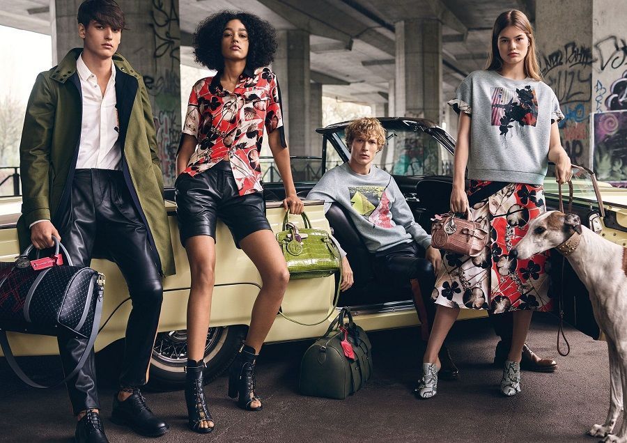 Against the background of the "urban jungle" Trussardi advertising campaign launched