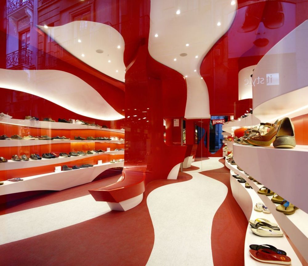 5 shoe retail interiors