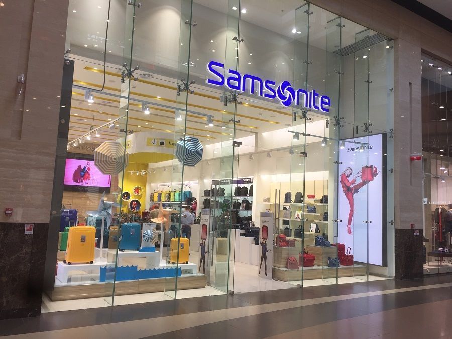 Samsonite store opened in Moscow at the Columbus shopping center