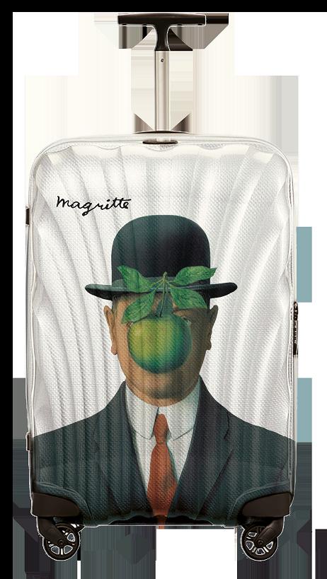 Samsonite inspired by Rene Magritte's paintings