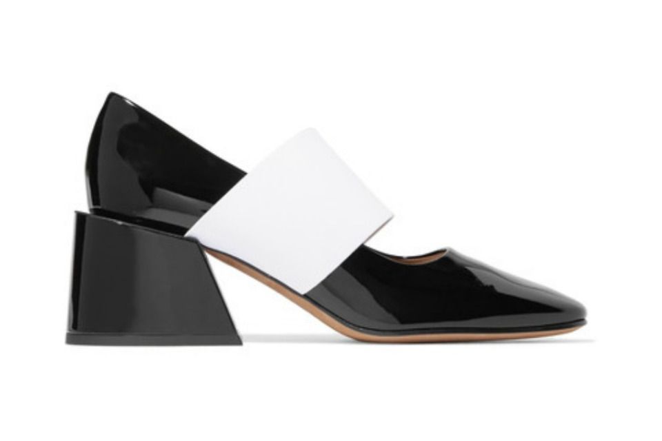 Spring is in the square. Angular shapes, square toes and heels in luxury brand shoes