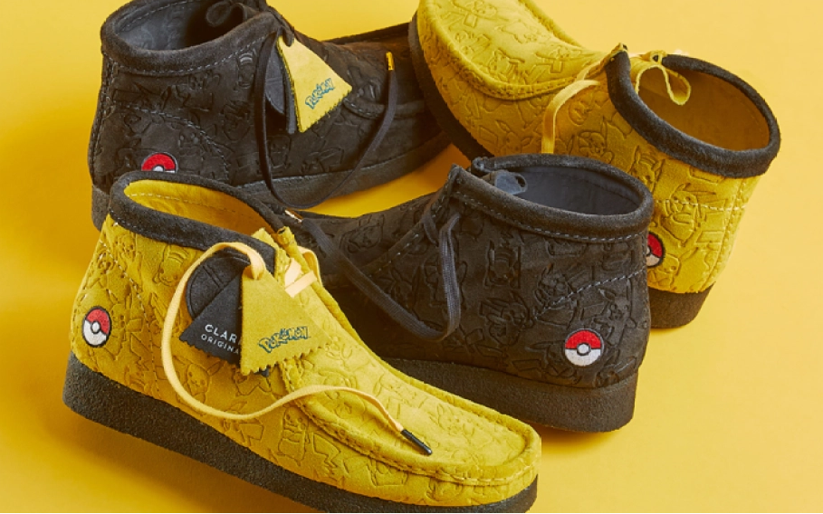 Clarks Originals has released a collection of moccasins with Pokemon
