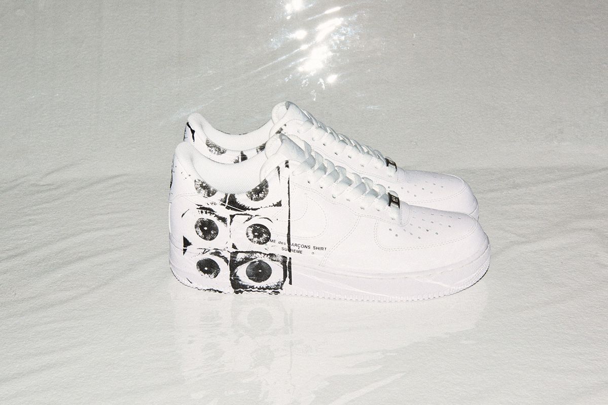 Supreme и COMME des GARÇONS переработали дизайн кроссовок Nike Air Force1