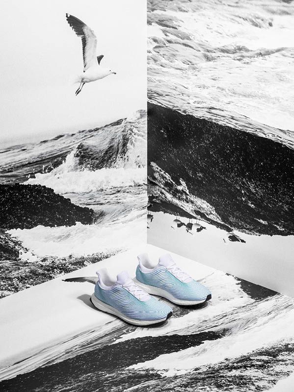 Nuevas zapatillas de deporte de plástico aparecieron en la colaboración de adidas y Parley for the Oceans