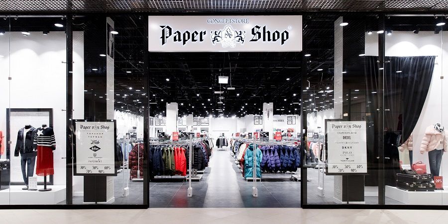 Outlet of fashionable clothes, shoes and accessories Paper Shop opened in Moscow