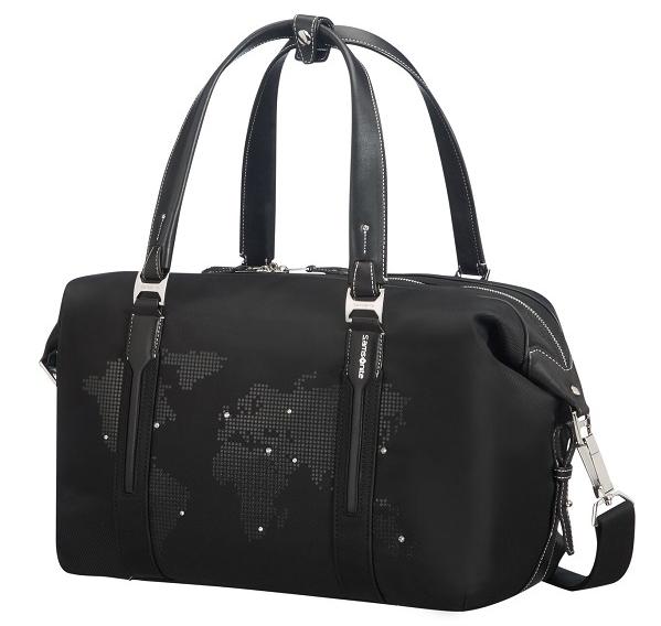 Samsonite has launched a collection of travel bags with Swarovski crystals