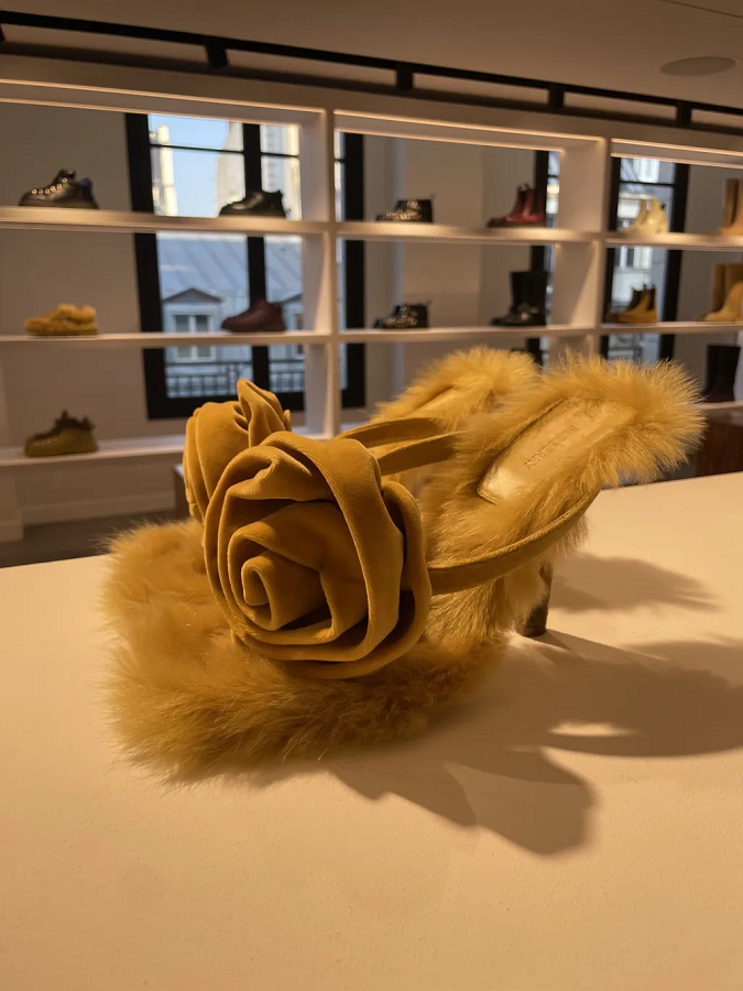 Roses and fur - trends in shoe design