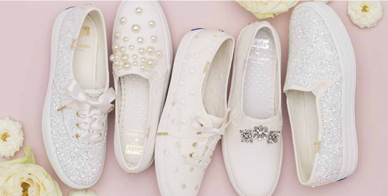 Keds and designer Kate Spade have released a joint collection of wedding sneakers