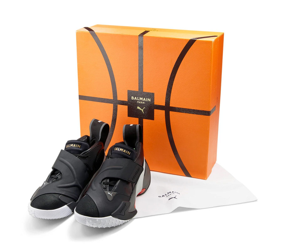 Balmain updates its Court basketball shoes with Puma