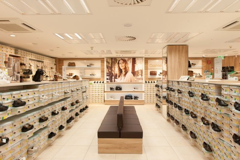 The chain of stores of a leading shoe brand in the German and European markets,