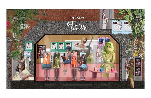 Prada is betting on pop-up stores, two will open in Galeries Lafayette