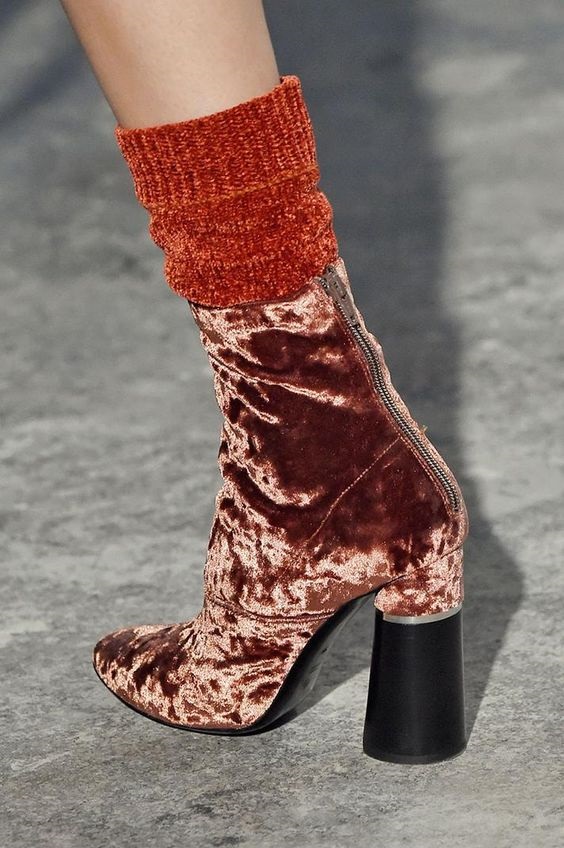 Phillip Lim Samtstiefeletten, Autumn 2016