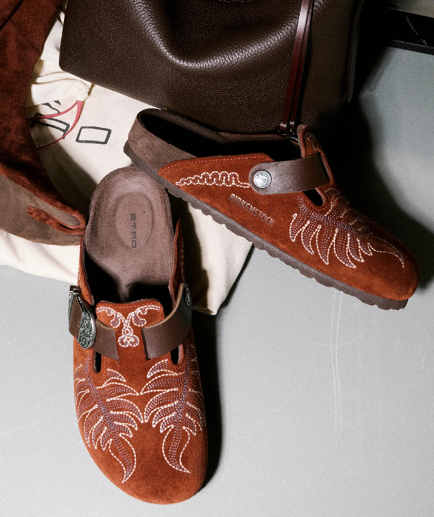 На Неделе моды в Милане представили коллаборацию Birkenstock by Etro