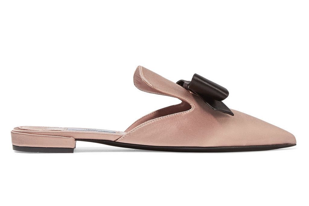 Prada Silk Slippers - Photo: Footwearnews