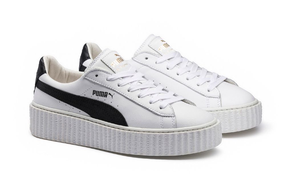 Puma Creeper мужские. Кроссовки Пума белые кожа. Кроссовки Пума риханна кожаные. Puma by Rihanna белые.