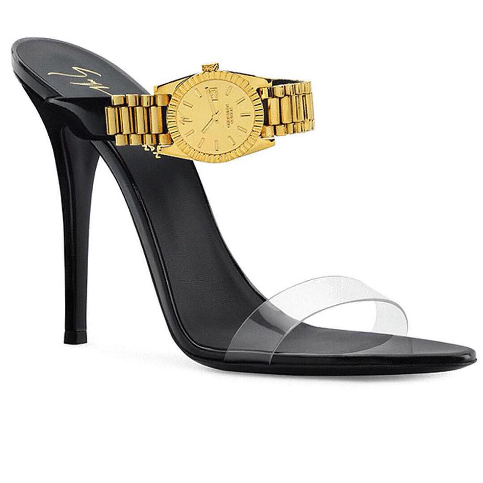 Sandals Christian Cowan x Giuseppe Zanotti "with the clock", $ 1995