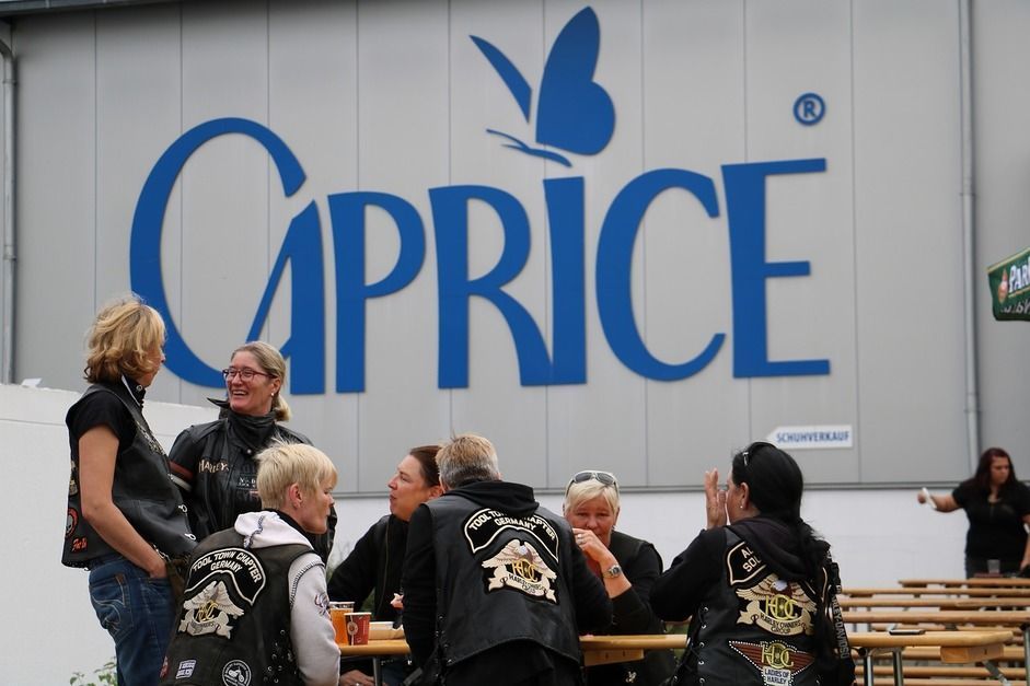 Harley bikers visit Caprice headquarters