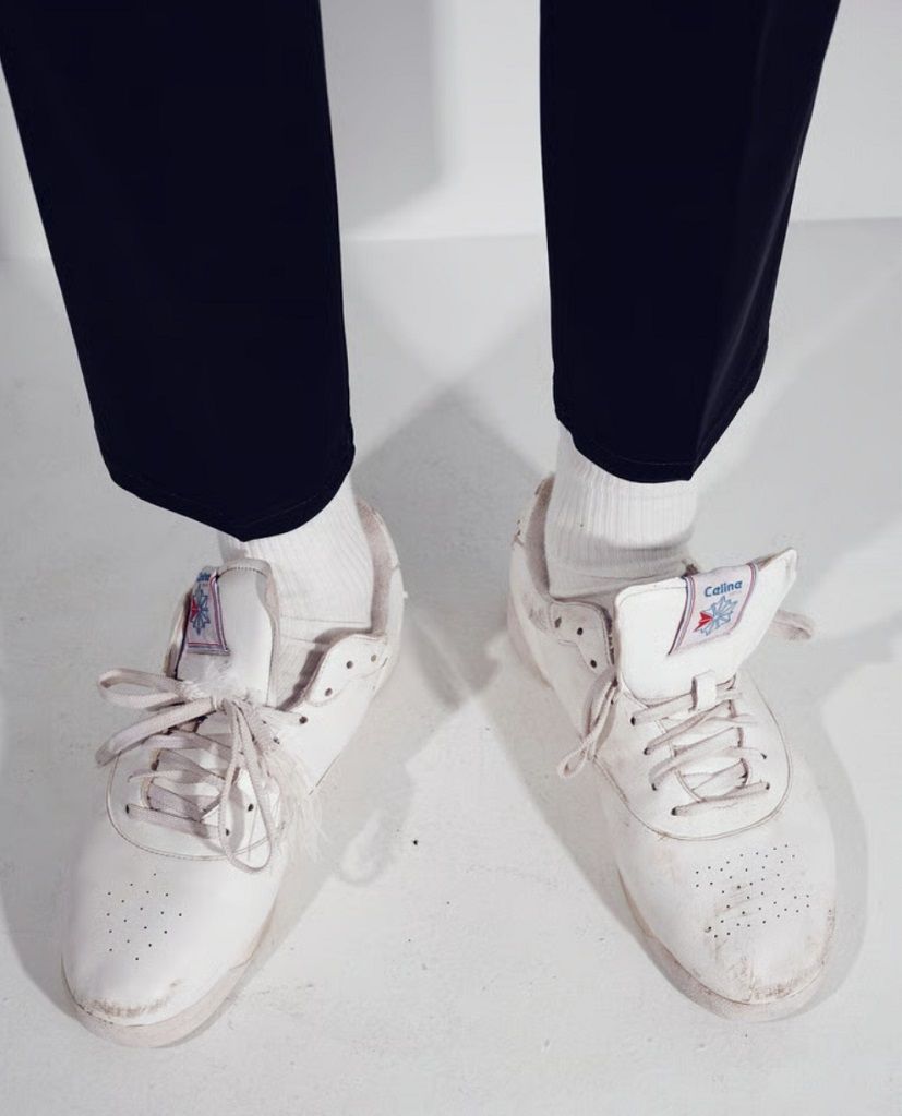 La primera colaboración entre Celine y Reebok se presentó en París.
