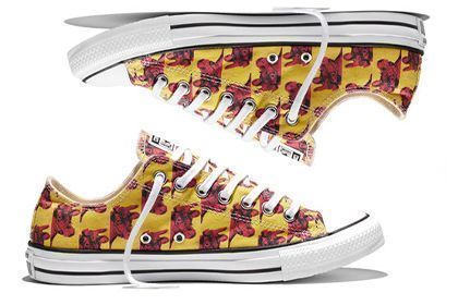 Converse released luminous sneakers with drawings of Warhol