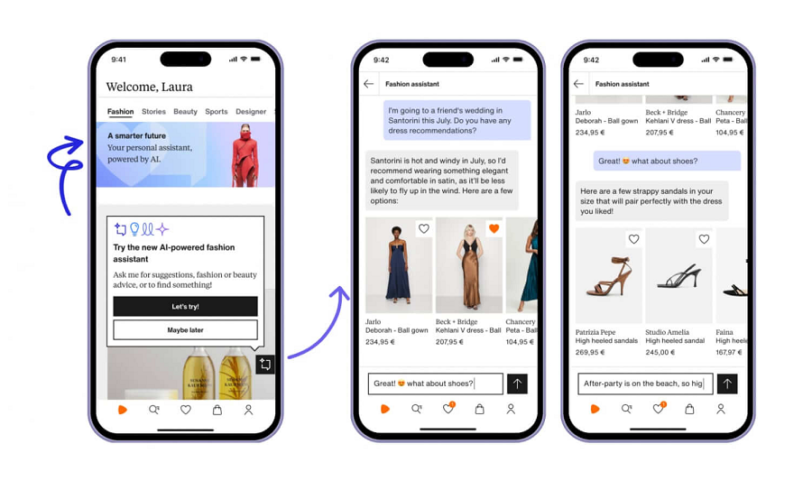 Zalando esplora il potenziale di ChatGpt come assistente al guardaroba di moda