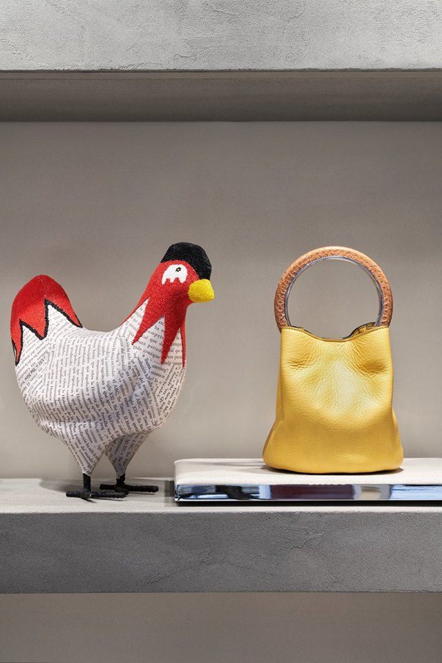 Florence's new Marni boutique features papier-mâché chicken