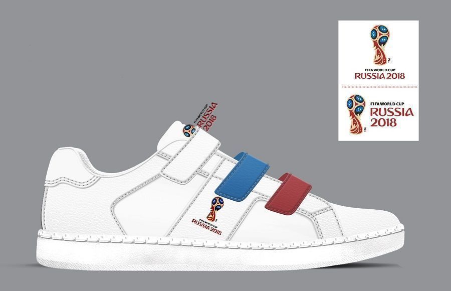 Sneakers with the symbols of the World Cup-2018 are sold through the Zenden chain of stores