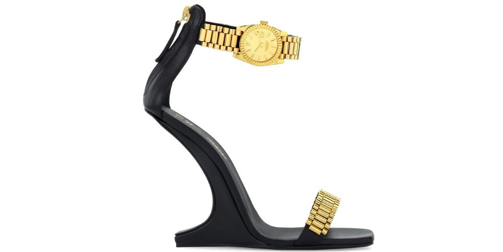 giuseppe zanotti heels with watch