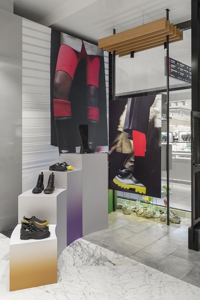 Pop-up-Raum ECCO.Kollektive im Einkaufszentrum Metropolis in Moskau