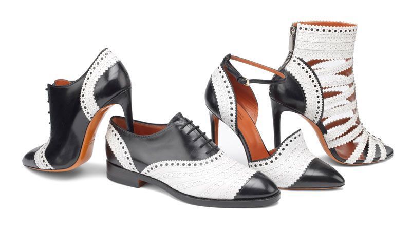 Black and white range in the Santoni fall-winter collection 2016 / 17