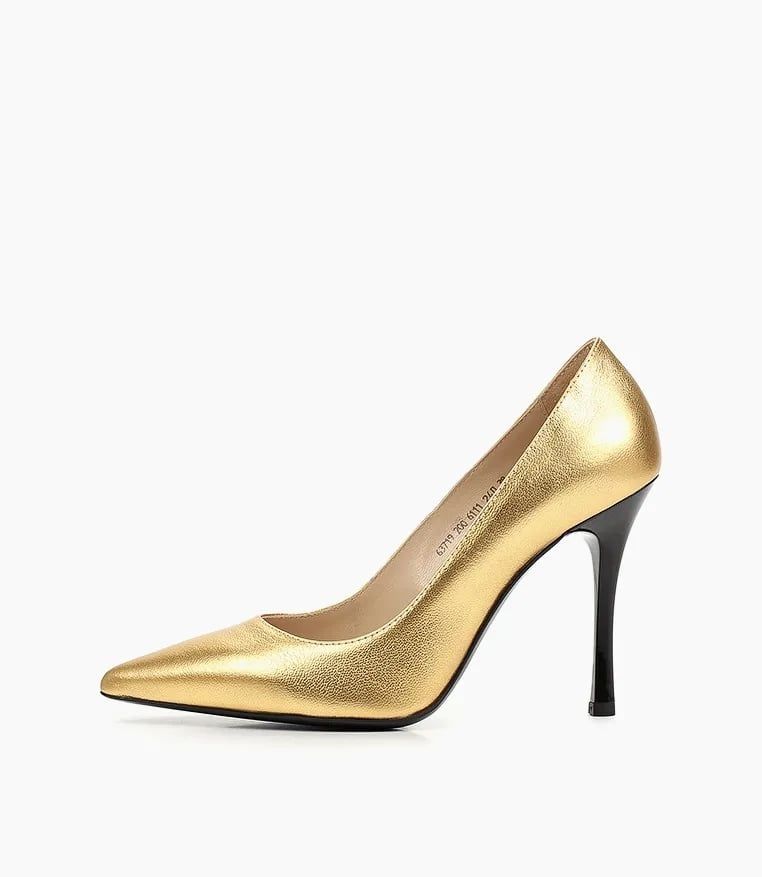 Giotto, Neujahrskollektion, goldene Pumps, 14 RUB