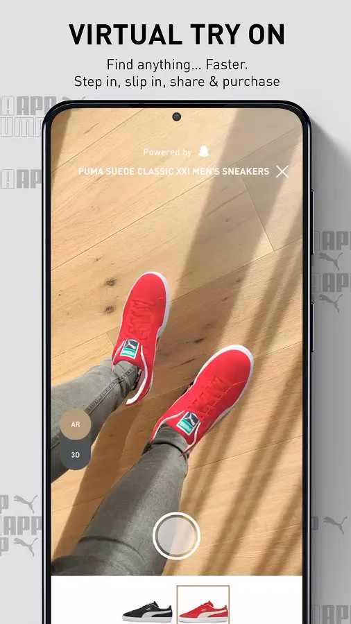 Puma запускает приложение с функцией виртуальной примерки в Великобритании