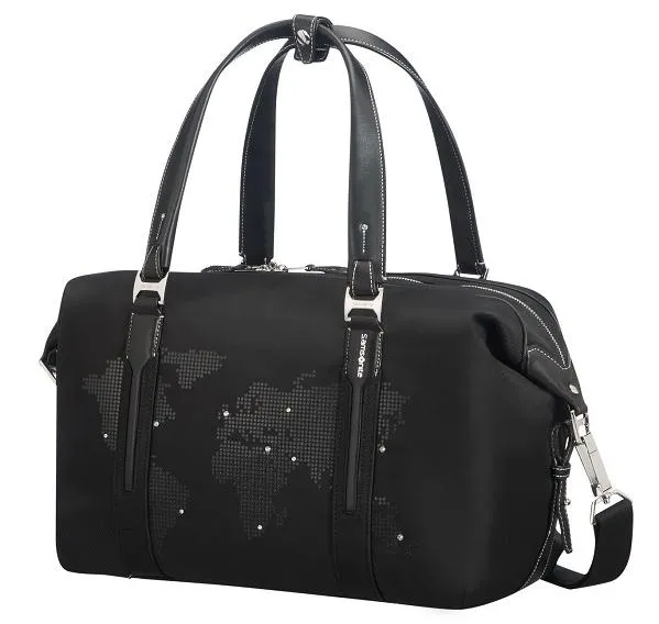 Samsonite has launched a collection of travel bags with Swarovski crystals
