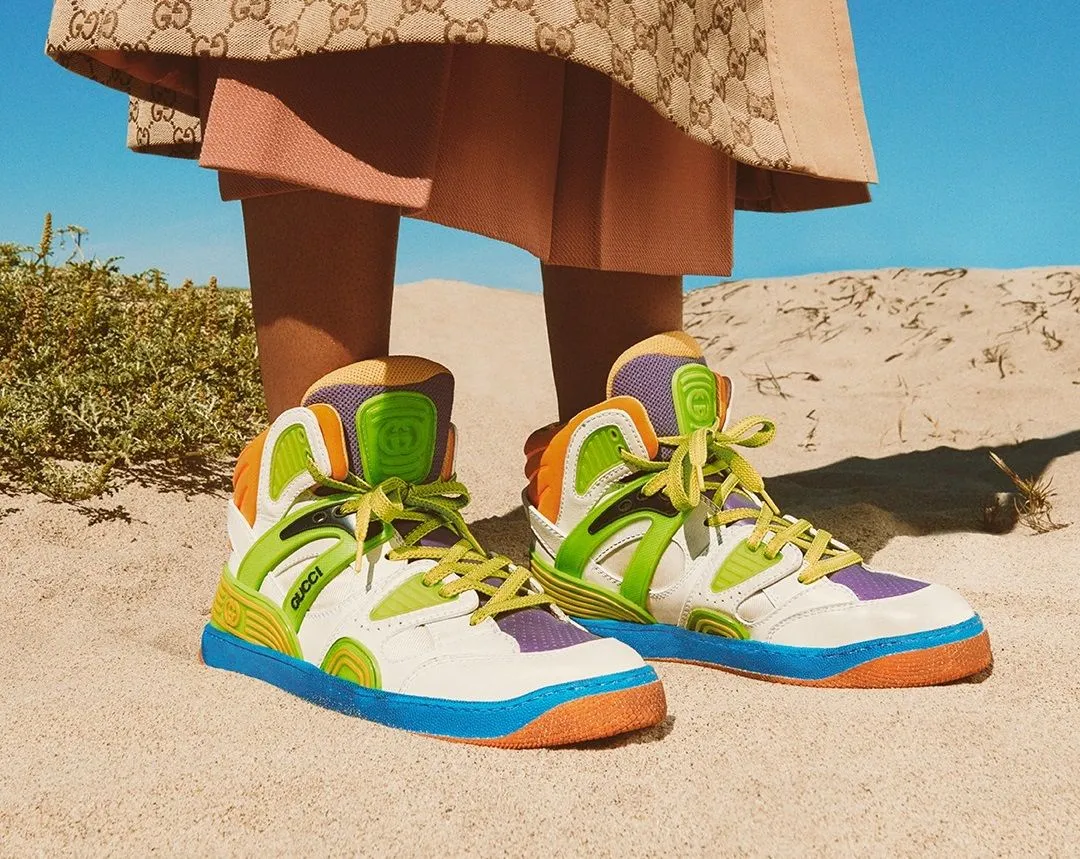 Gucci  выпустил три модели кроссовок из инновационного материала Demetra