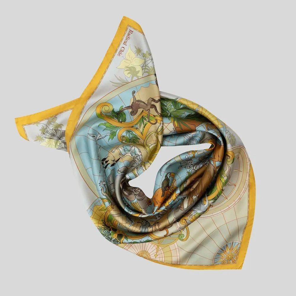 Radical Chic presented a new "archival" collection of silk scarves