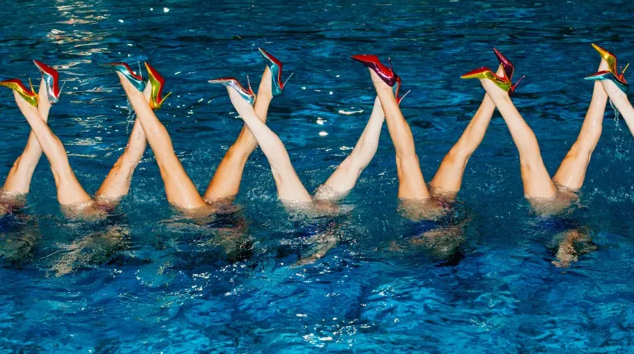 Christian Louboutin Enlists Team of Synchronized Swimmers for Fashion Week Shoe Show